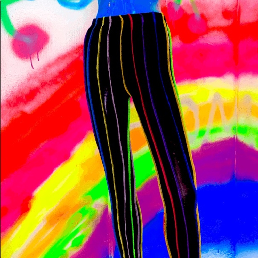 Omighty Rainbow Stitch Legging NWT